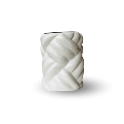 Encensoir blanc tressé