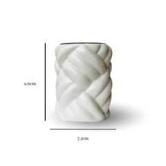 Encensoir blanc tressé