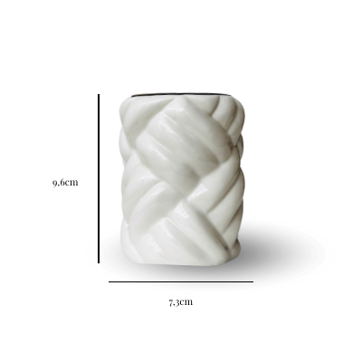 Encensoir blanc tressé
